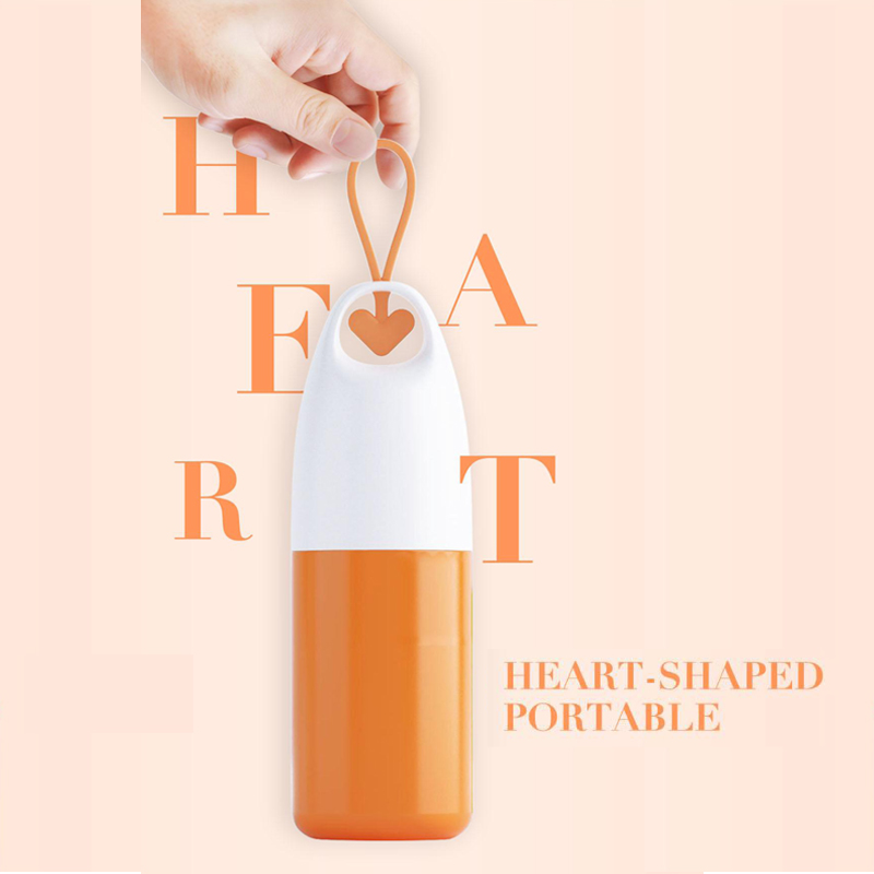 有之心形状的可移植的热水瓶水瓶为促销